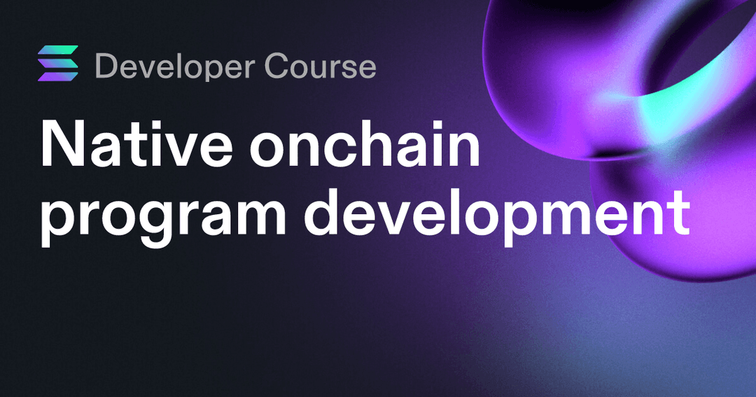 Native onchain program development